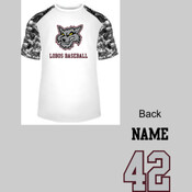 Lobos 15U White Digital Sport Tee